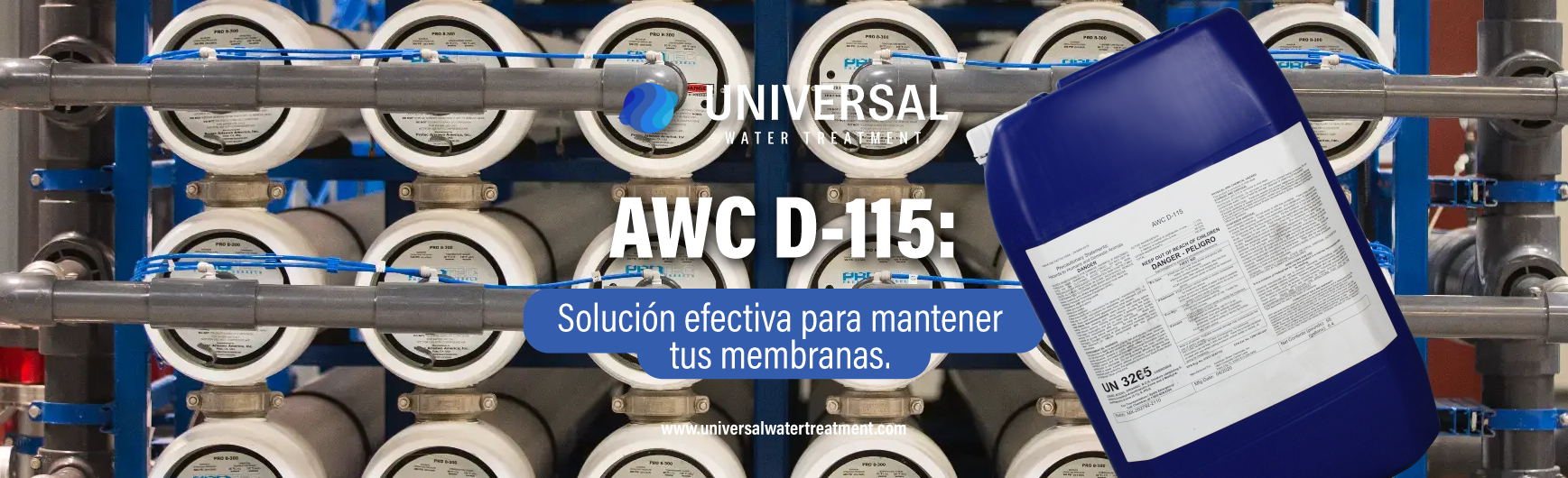 AWC D-115: solución efectiva para mantener tus membranas libres de biopelículas
